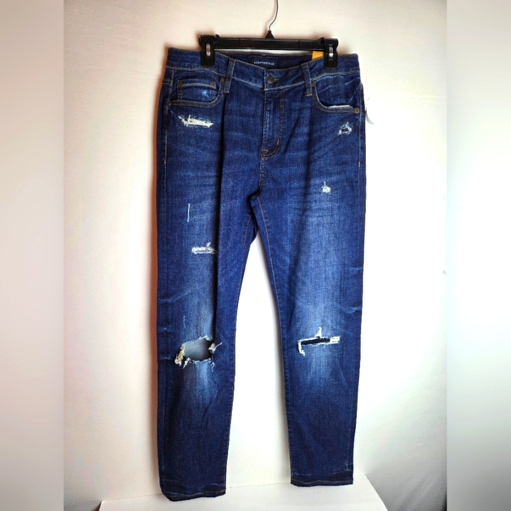 Aeropostale Men's Distressed Denim Skinny Jeans